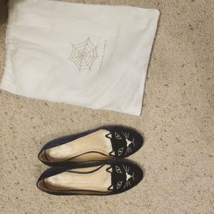 Charlotte Olympia shoes (navy Blue)